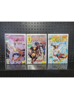 Vintage Wolverine vs Spider-Man Comic Set - Collector's Must